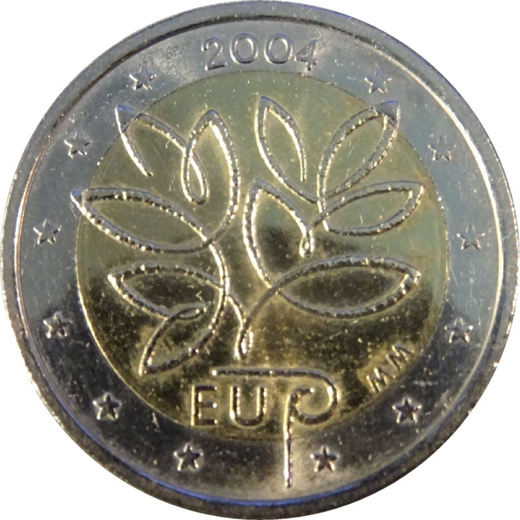 Pièce de 2 euros rare Finlande 2004